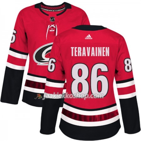 Nainen NHL Carolina Hurricanes Pelipaita Teuvo Teravainen 86 Adidas 2017-2018 Punainen Authentic